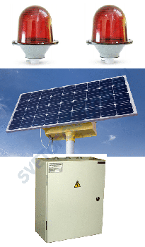 Светодиодный заградительный прибор на солнечной батарее  DIS-Автономия (производство Индустрия Света)